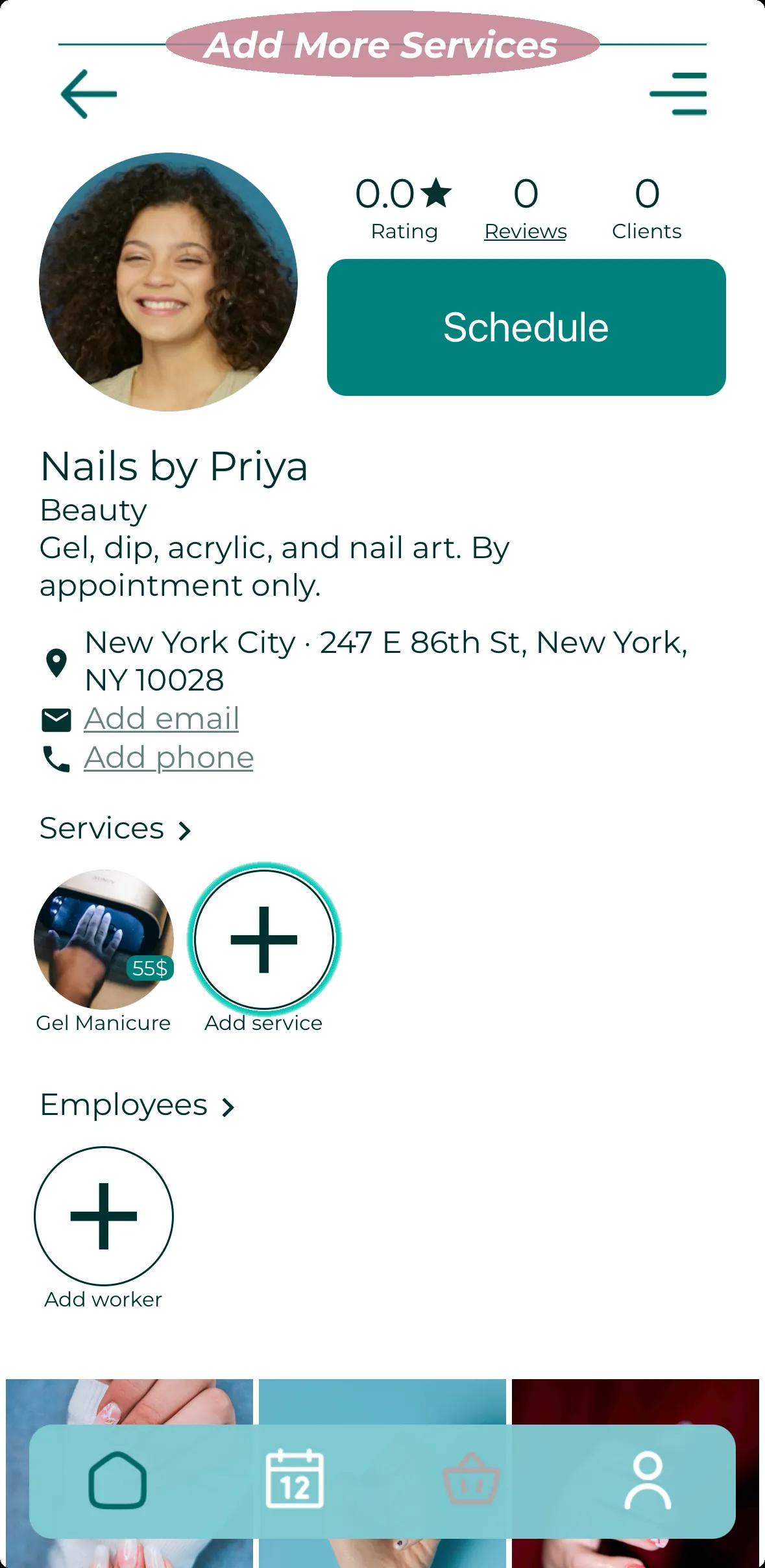 Add More Services