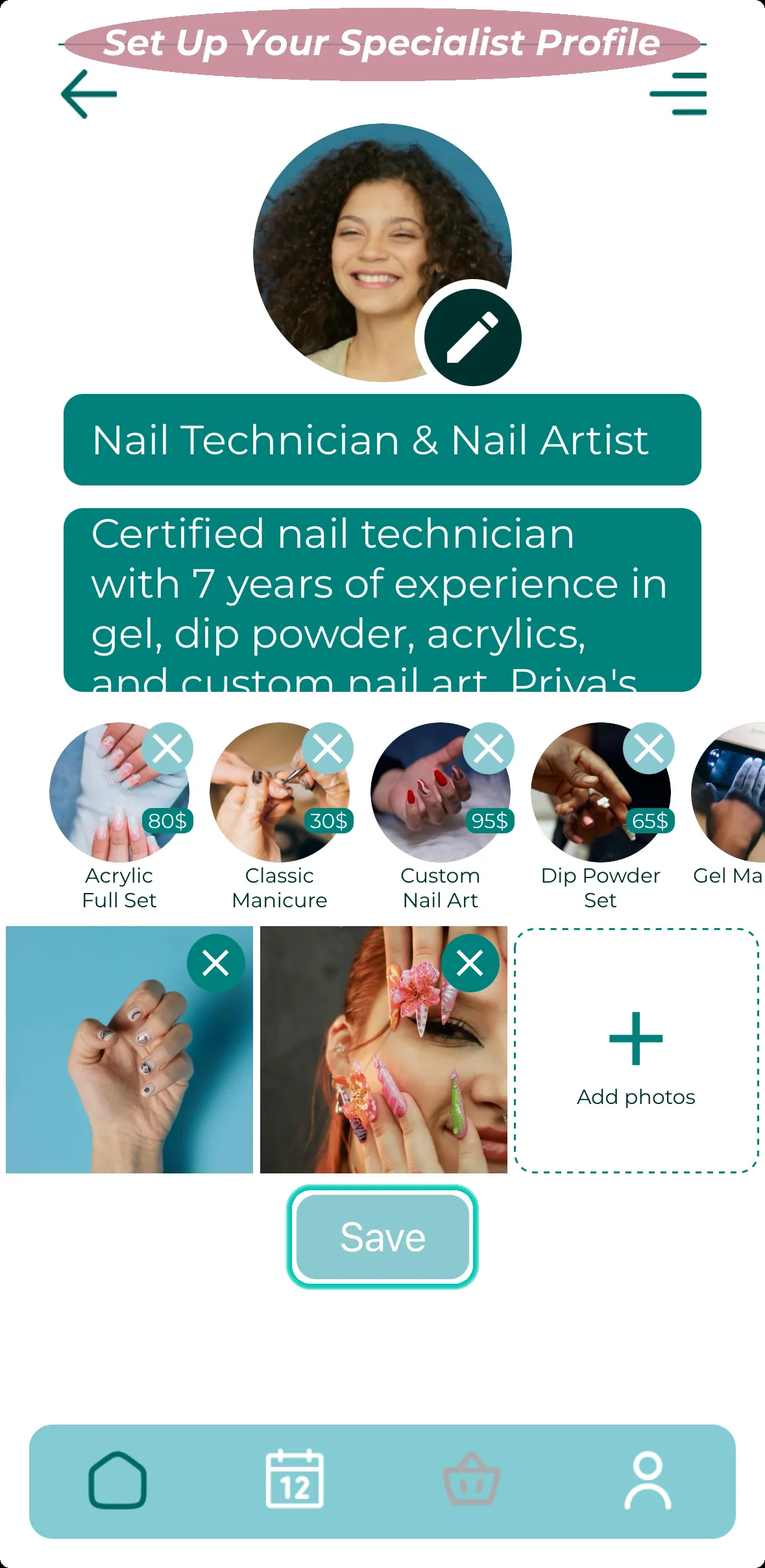 Set Up Your Specialist Profile