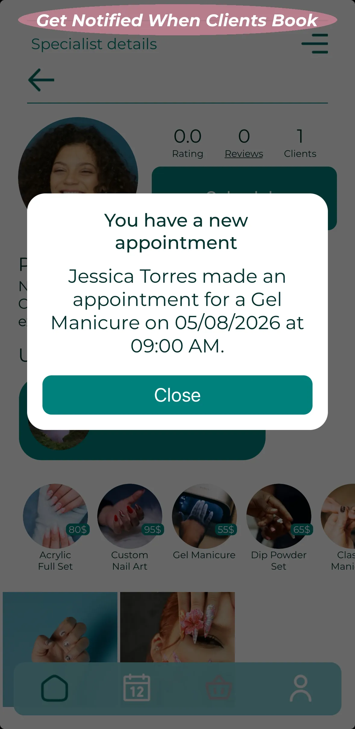 Get Notified When Clients Book